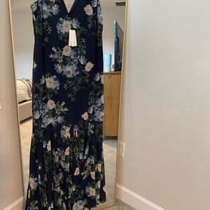 Abercrombie & Fitch Navy Floral Maxi Dress